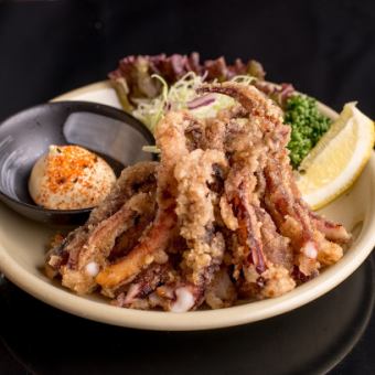 Deep-fried small shrimp / Deep-fried squid legs / Deep-fried chicken
