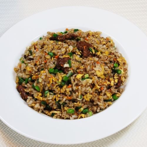 Fried rice with maple sauce with Bohai special beef