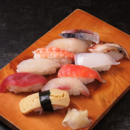 [Popular nigiri!] Jumbo nigiri 10 pieces for 1,100 yen