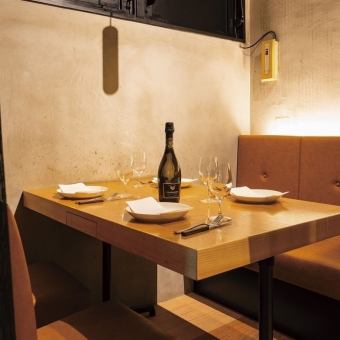 4～6名様席【半個室】プライベートをしっかりまもる半個室もご用意 