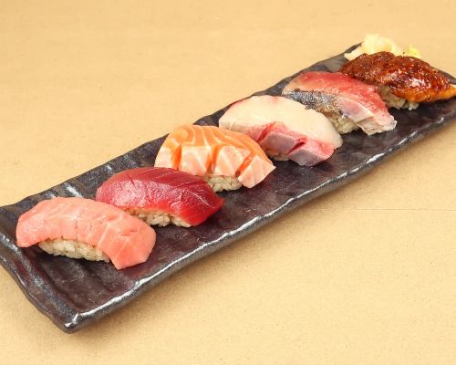 【厚切り】思わず写真を撮りたくなる、厚切り6貫盛り