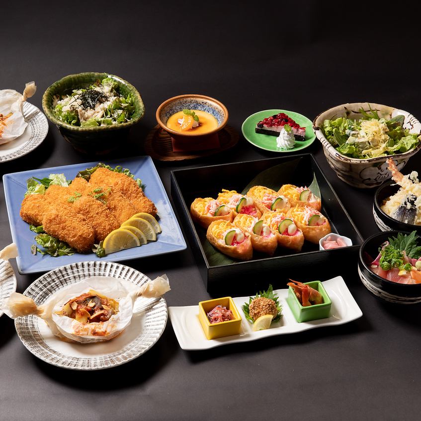 大人気！女子会コースは3H飲み放題付き料理7品で4500円(税込)☆