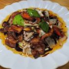 Cooked meat