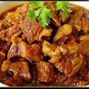 Braised beef