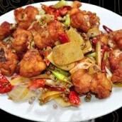 Sichuan style stir-fried chicken