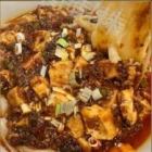 Mapo tofu knife cut noodles