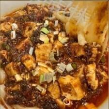 Mapo tofu knife cut noodles