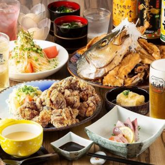 【추천】순풍정 이치추천의 요리와 120분 음료 무제한 오마카세 코스 4400엔(부가세 포함)