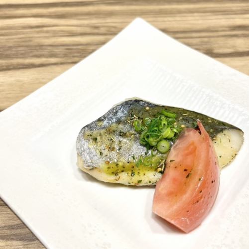 Spanish mackerel in basil sauce