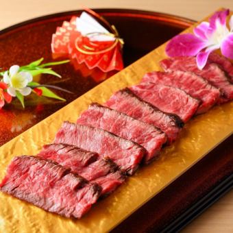 和牛ザブトンの鉄板ステーキ