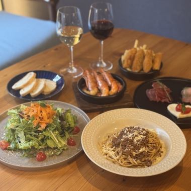 【平日ランチタイム予約限定】ちょっと贅沢ランチコース☆乾杯ドリンク付き☆クーポンあり