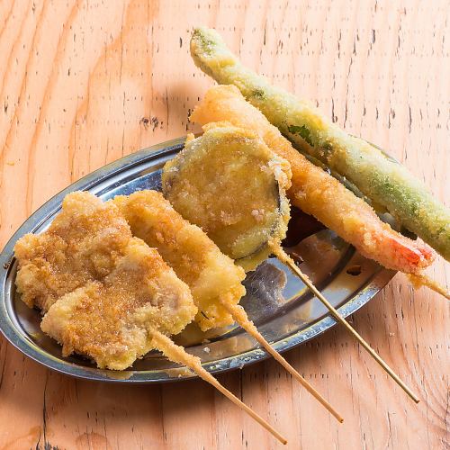 串カツ盛合せ［5本］