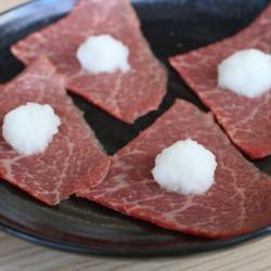 上赤身みぞれ焼き（ポン酢）