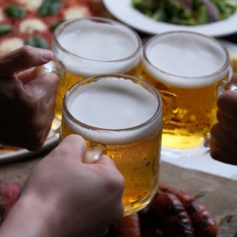 メインは県産豚肩ロースとソーセージのグリル♪【ビアテラススタンダードコース】5,500円