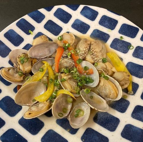 アサリとベビーホタテのバター炒め