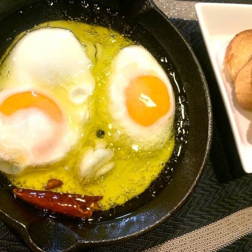 アヒージョ たまご