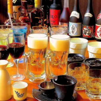 【単品注文もOK】焼肉×乾杯！生ビール含む60種以上が90分飲み放題♪