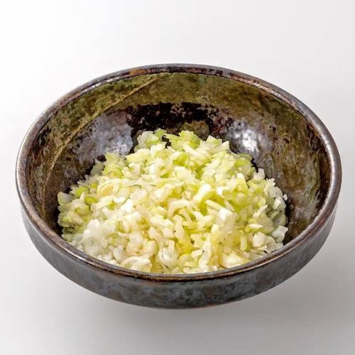 Finely chopped salted green onions