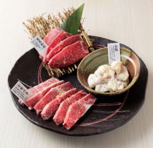 延寿牛盛合わせタレ (2人前)