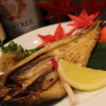 Roasted Atka mackerel from Rebun, Hokkaido