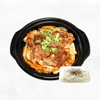 검은 털 일본소 고기 야채 볶음 도시락