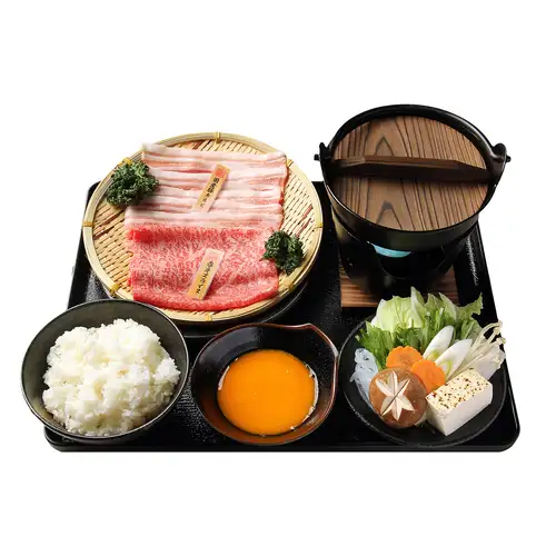 最高級黒毛和牛A5ランチ　すき焼き御膳ランチ(もも)