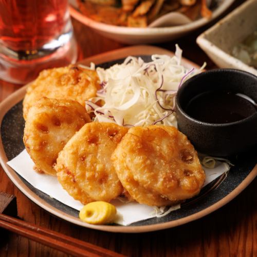 レンコン挟み揚げ