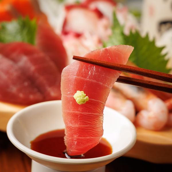 ■産地や旬に拘った鮮魚！店主自ら目利き厳選した季節のお魚を刺身でご提供！厳選食材の数々をご堪能◎