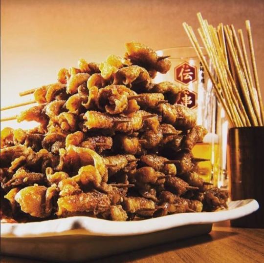 Hot topic! Denkushi Pyramid ★If you order 10 (4 steps), 21 (6 steps), or 36 (8 steps) of “Ten skewers” that are synonymous with the new era…