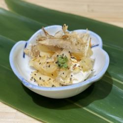 鯡魚子、乳酪和乾鰹魚片