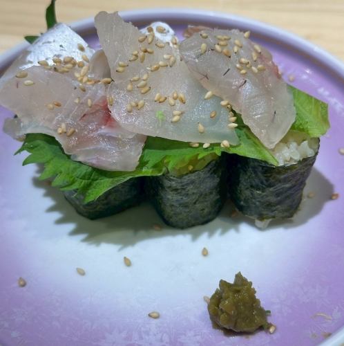 酒呑みの為の真鯛巻き