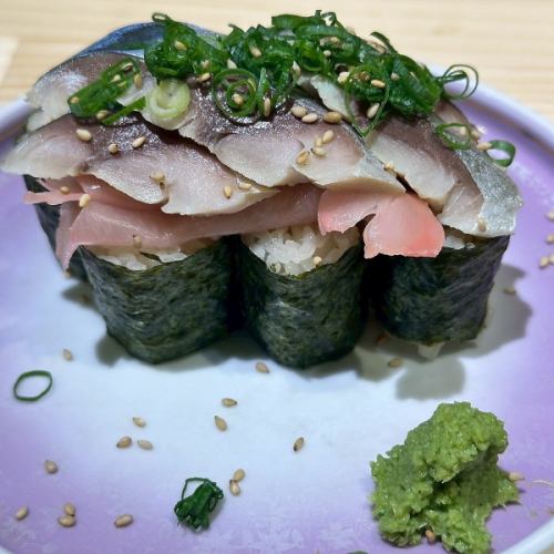 酒呑の為のがり鯖巻き