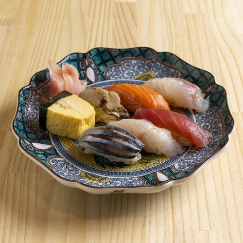 1貫から注文可能な本格職人寿司