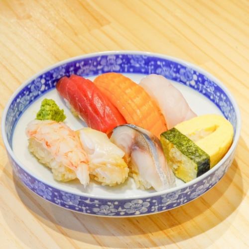 1貫から注文可能な本格職人寿司