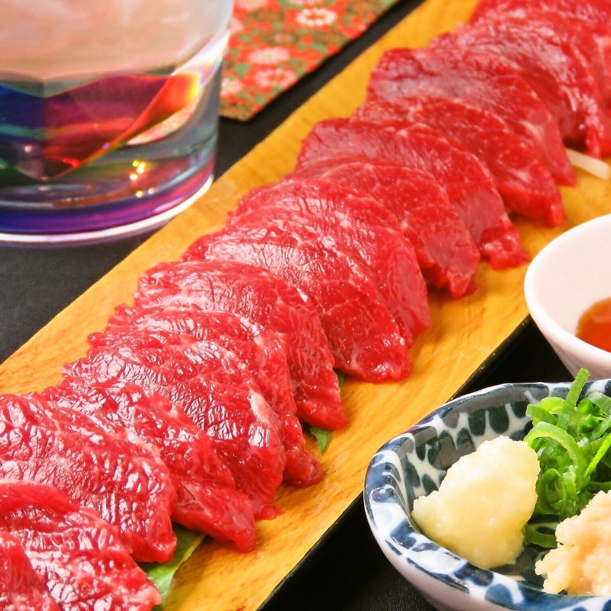 鮮度抜群！熊本県産馬刺し！