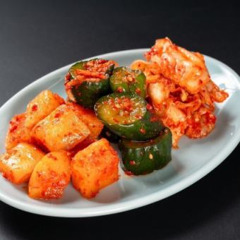 キムチ三種盛り