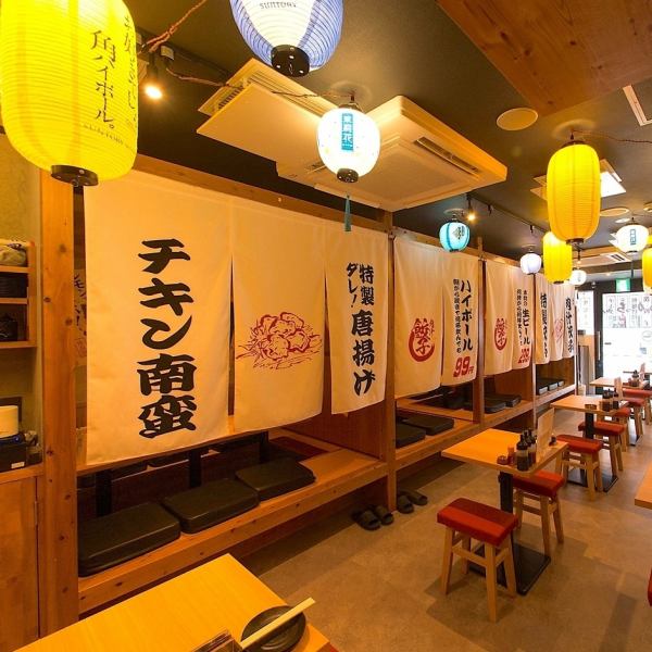 [2 minutes from Nakasu/Nakasu-Kawabata Station ◎] Have a quick drink with a 99 yen highball before going out for drinks.If you want to have a hearty meal, the all-you-can-eat and drink option is available at an open price of 4,500 yen, but is now 2,480 yen (tax included).If you want to have a drink at the end, grab a quick drink in the convenient Shimo-dori area. A very cheap bar that is easy to use for any occasion! Total number of seats: ◎ We have seats, so we can seat you without making you wait! *The photo of the interior is of a sister store.