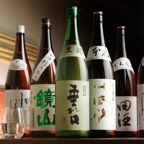 Carefully selected local sake and shochu from all over the world!