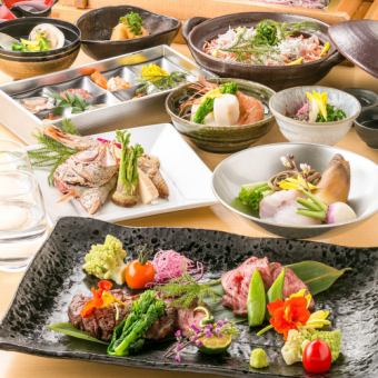 [附無限暢飲]豪華料理&鮮魚生魚片!精緻日本料理的宴會套餐[9道菜/5,800日圓→4,800日圓]