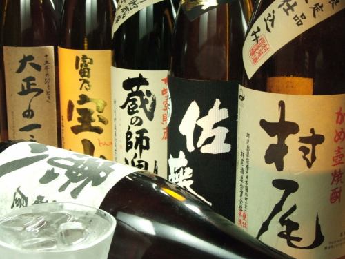 充実の焼酎や日本酒
