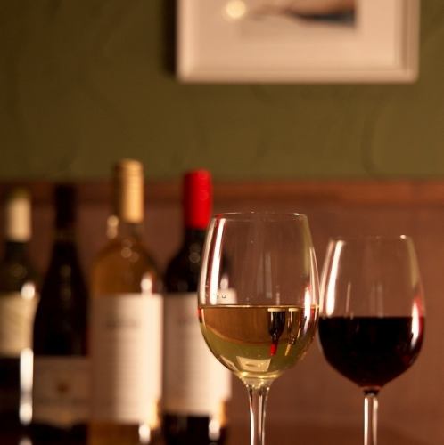 豊富なビール・ワインなど