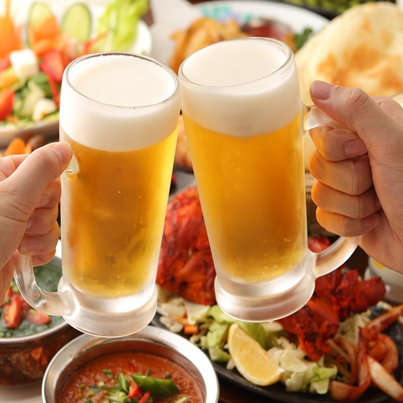 嬉しい生ビール飲み放題付きコースあり！特別なひとときをぜひ！