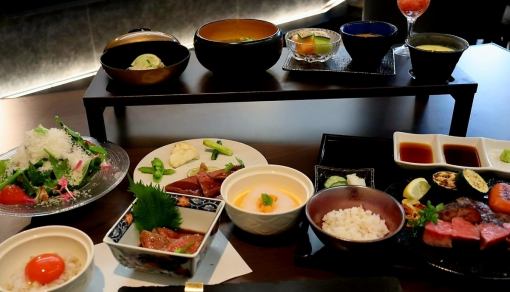 【至高フルコース】黒樺牛　赤身鉄板焼ステーキコース