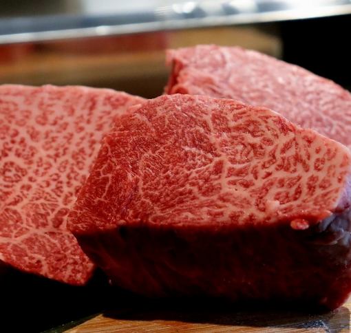 【ランチコース】黒樺牛鉄板焼きステーキ 赤身180g