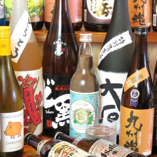 A wide variety of sake is also available!