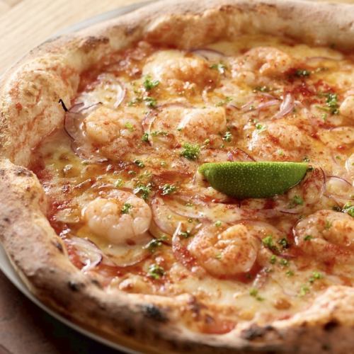 ガーリックシュリンプピザ