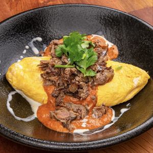 BBCプルドポークオムレツ