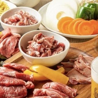 《90分飲み放題付き/全10品》北海道ジンギスカンラムグチ堪能コース11000円(税込)