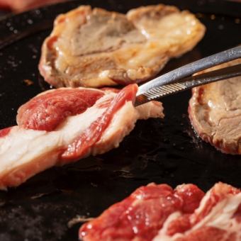 【忘新年会に】当店人気のラムの数々全6品 生ビール込90分飲み放題付き 6000円