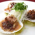 殻付きホタテの豆鼓蒸し